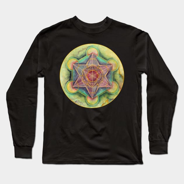 Sacred Geometry Long Sleeve T-Shirt by Heartsake